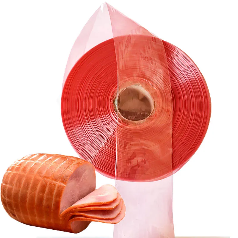1/5/10M Width 85mm Transparent Red Plastic Casings for Sausages Food-Grade Meat Stuffing Casings Shell Ham Maker Kitchen Tools