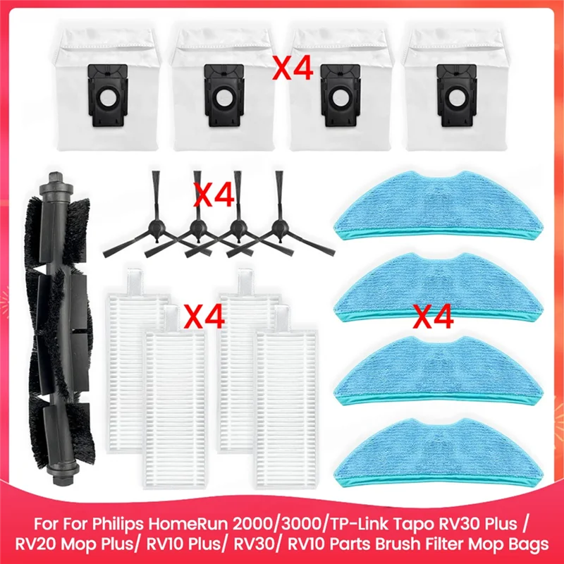 

Запасные части для FGGS-For Homerun 2000/3000, TP-Link Tapo RV30 Plus /RV20 Mop Plus/ RV10 Plus/ RV30/ RV1: щетки, фильтры, мешки для пыли.