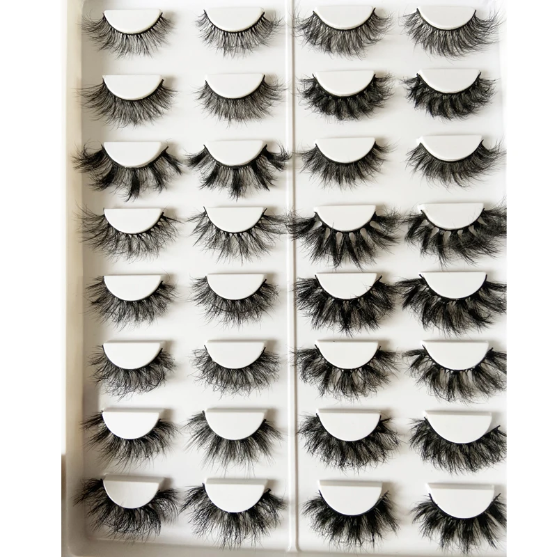 16 Styles Mixes Mink Lashes 3D Mink Eyelashes 100% Cruelty free Lashes Handmade Reusable Natural Eyelashes Popular False Lashes