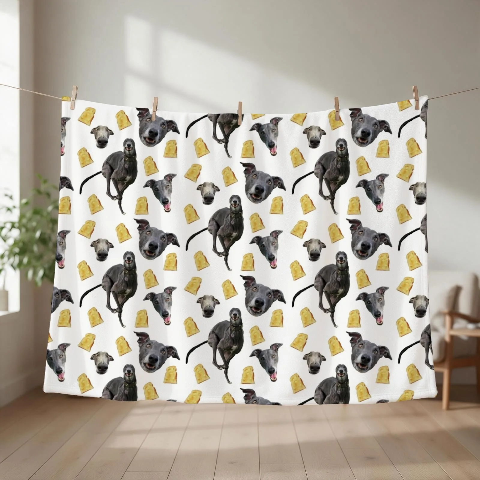Blue + Toast pattern Throw Blanket funny gift Luxury Throw Blankets Sofas Of Decoration Bed covers Blankets