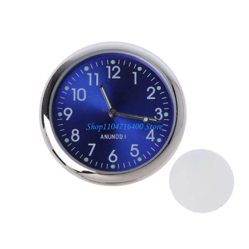 y1gd Universal Car Clock Stick-On Electronic Watch Dashboard Noctilucent Decoration