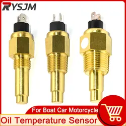1pc Oil Temperature Sensor Sender 1/4NPT 3/8NPT M16*1.5 M14*1.5 Thread Oil Temp 50~150 Celsius with 120 Degree Alarm customized