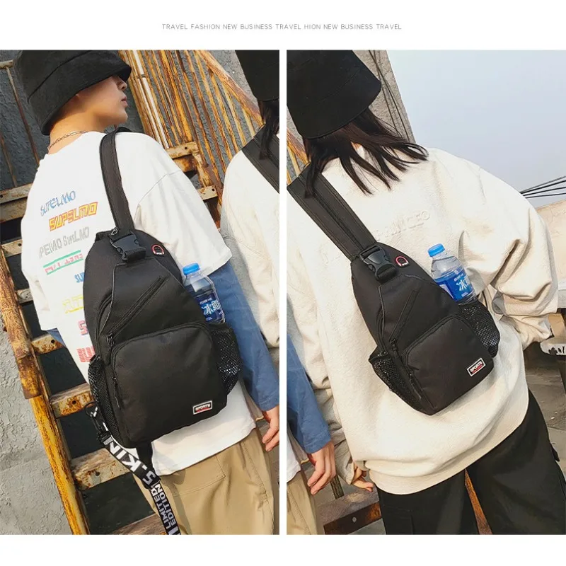 New Fashion Chest Bag Ins Style Messenger Bag 2 in 1 Shoulder Bag Multi-function Large Capacity Outdoor Bags for Women and Men