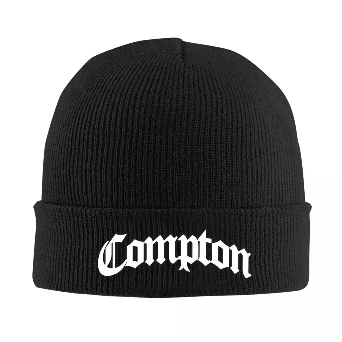 Compton Letter Bonnet Hats Skullies Beanies Men Women Unisex Hip Hop Warm Soft Beanie Hats Autumn Winter Kpop Custom Cap