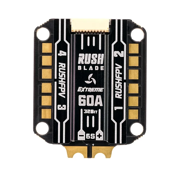 RushFPV RUSH BLADE Extreme 60A 4in1 ESC AM32 128K 3-6S Brushless Electronic Speed Controller For FPV Freestyle Racing Drone