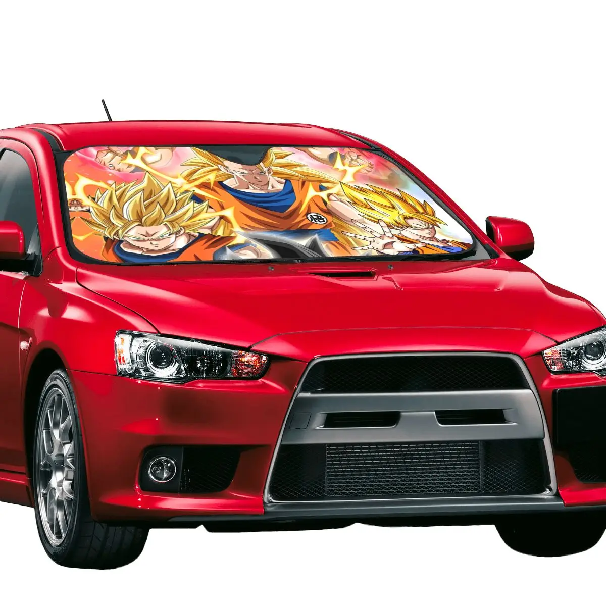 Dragon Ball Z Retractable Sunshade Windscreen 76x140cm DBZ Foils Sunshade Visor Blinds