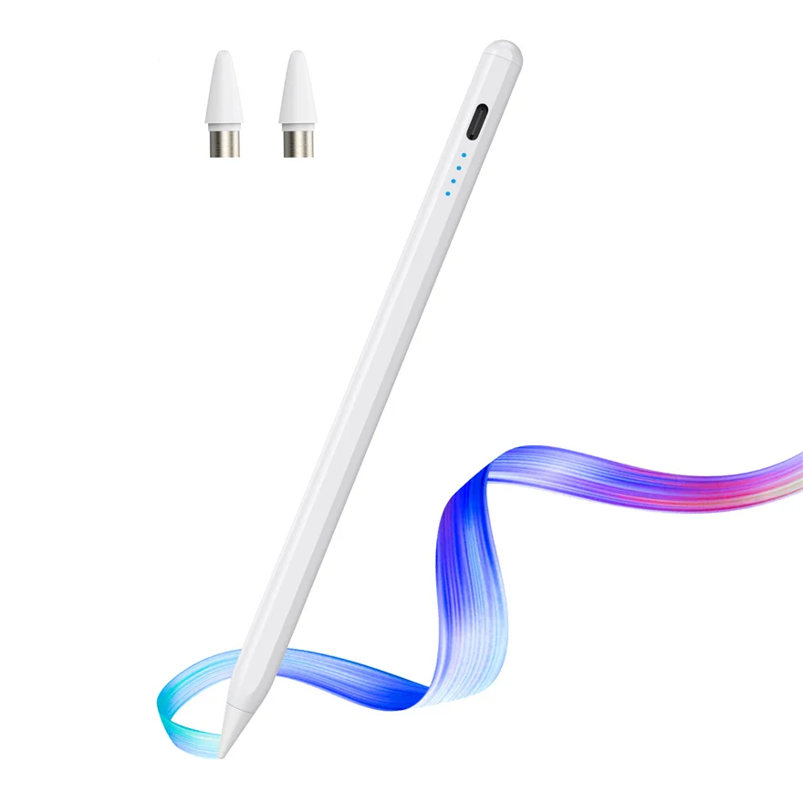 Universal-Stift mit LED-Digital anzeige kapazitiver Touch-Stift für iPhone & iPad Huawei Matepad Samsung Tablet etc.