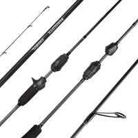 Mavllos Resolute Light BFS Casting Rod señuelo 0,8-7g línea 2-6lb sólido rápido punta sólida 4 secciones caña giratoria de pesca de lubina de carbono