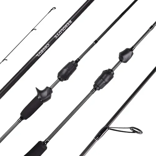 Mavllos Resolute Light BFS Casting Rod señuelo 0,8-7g línea 2-6lb sólido rápido punta sólida 4 secciones caña giratoria de pesca de lubina de carbono