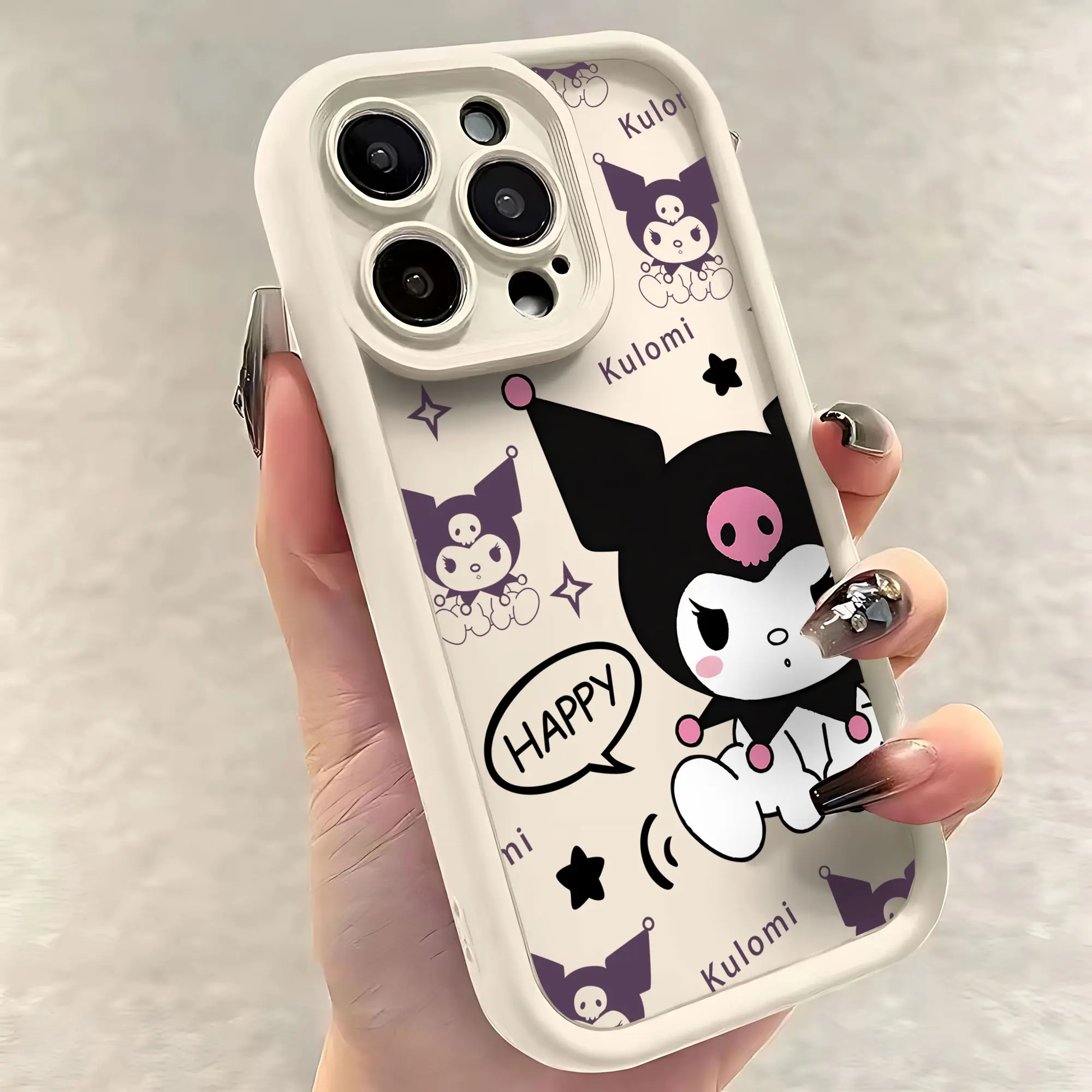 Skull New Kuromi Cute Phone Case for OPPO Realme 12 8 8i 7i 11 C11 C12 C15 C20 C21Y C31 C33 C35 C53 C55 4G 5G Cover