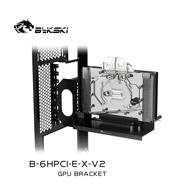 Imagem -05 - Bykski-pci Express Connector para pc Gpu Cards Invertendo o Suporte Riser Triplo Slots Card Cabo Flexível Montagem Vertical Pci-e 25 Centímetros