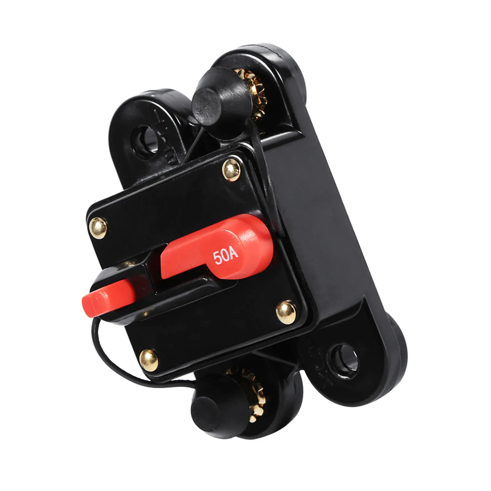 Circuit Breaker Reset Fuseholder 50Amp ‑100Amp Circuit Breaker Reset Fuseholder Car Boat  Holder Waterproof 12‑24V New