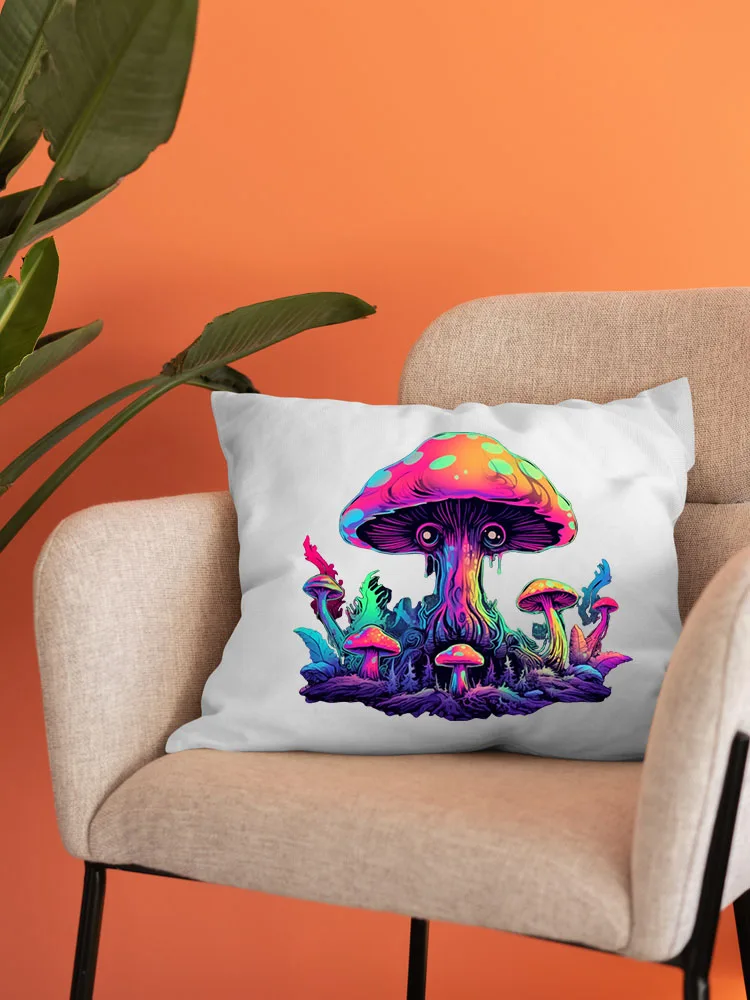 Latest Design Fluorescent Mushroom Alien iron on transfer for clothing dtf transfers ready to press Heat Transfer Printing