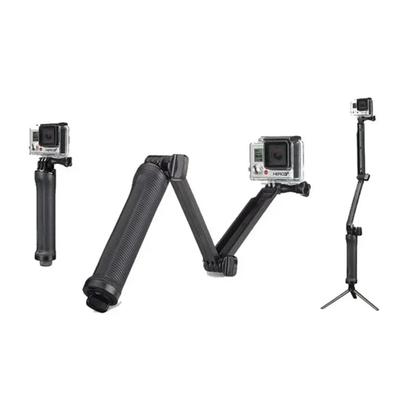 

Selfie Stick Accessories for GoPro 3-fold Selfie Stick 3-way Adjustable Arm for Hero 6/5/4/3+ 3way 3-way Adjustable Selfie Stick