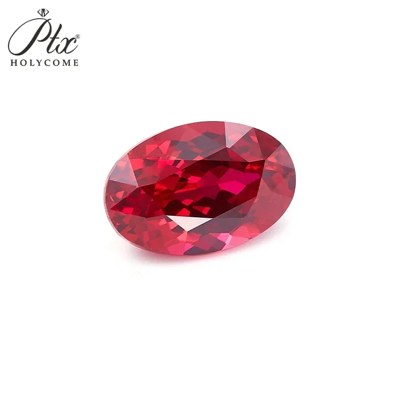 Grown Ruby Brilliant Oval Cut Hot Sale Natural Lab  VVS1 AGL Certificated Diamond Beads  Jewelry Making Charms