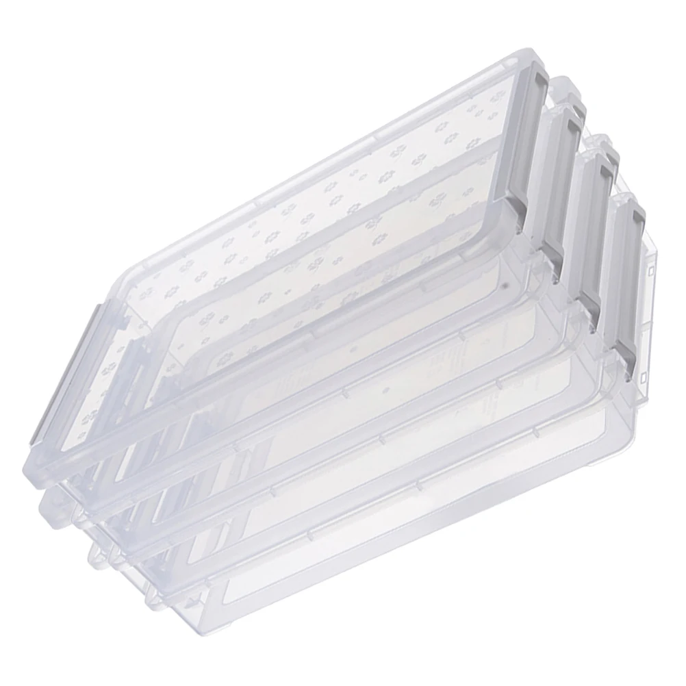 

Multilayers File Storage Box Waterproof Transparent Pp Document Organizer Portable Paper File Container For Office Home