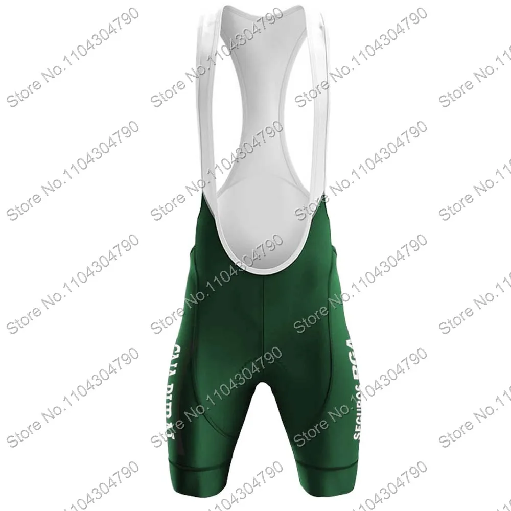 Caja Rural 2025 Cycling Jersey Team Set Seguros-RGA Espana Green Clothing Men Road Bike Shirts Suit bib Shorts MTB