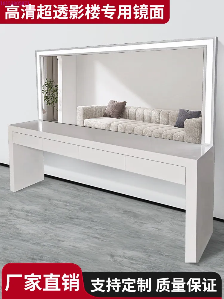New simple studio dressing table with lamp school special multi-functional white paint