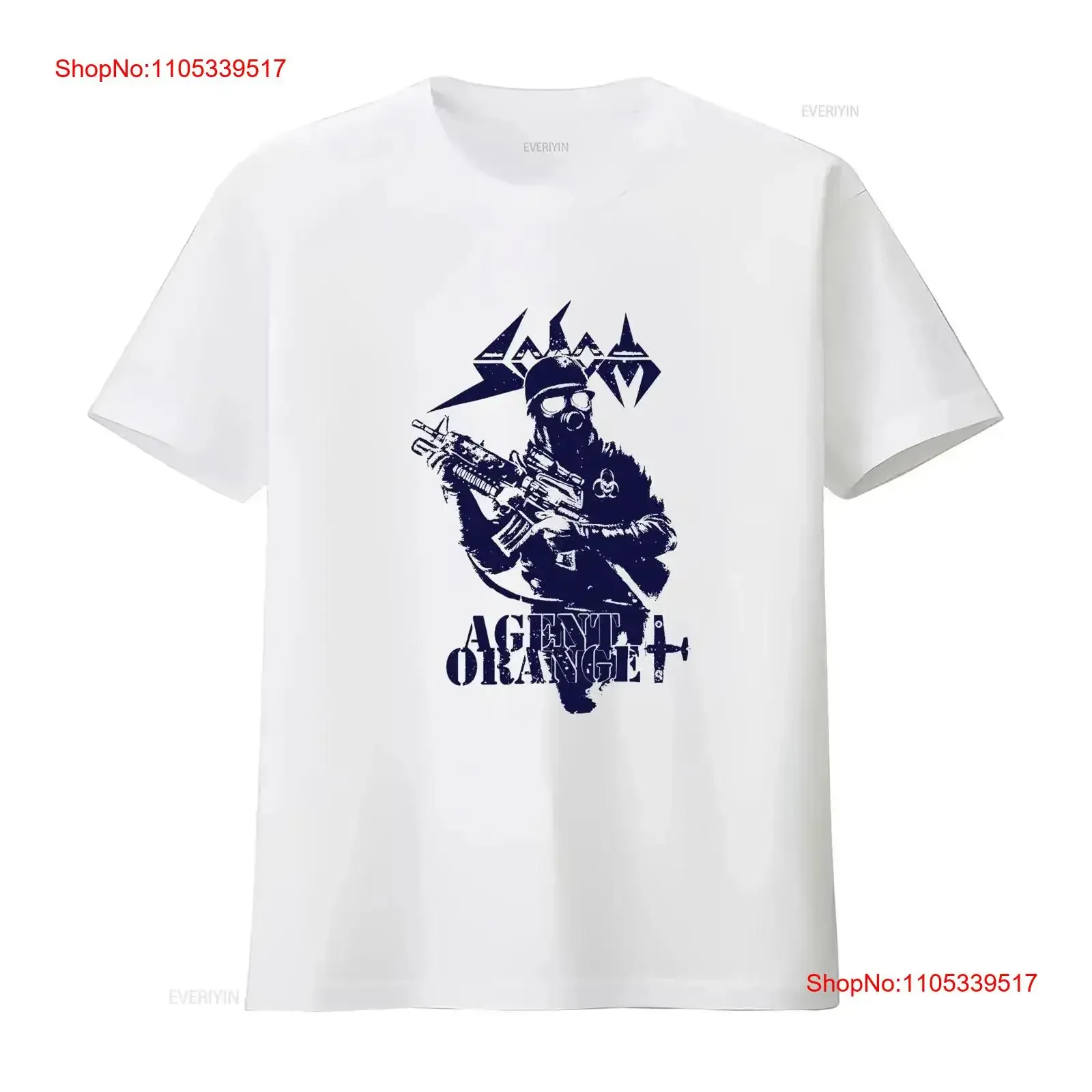 Vintage Sodom Agent Orange 2019 T Shirt Washed fashion Soft Breathable homme Casual graphic streetwear vintage Washed Stretched