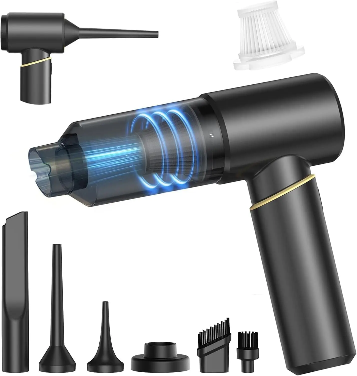 

Portable Cordless Car Vacuum - 30Min Runtime, 15KPa Suction, 4-in-1 Multi-Function, Lightweight & Quiet