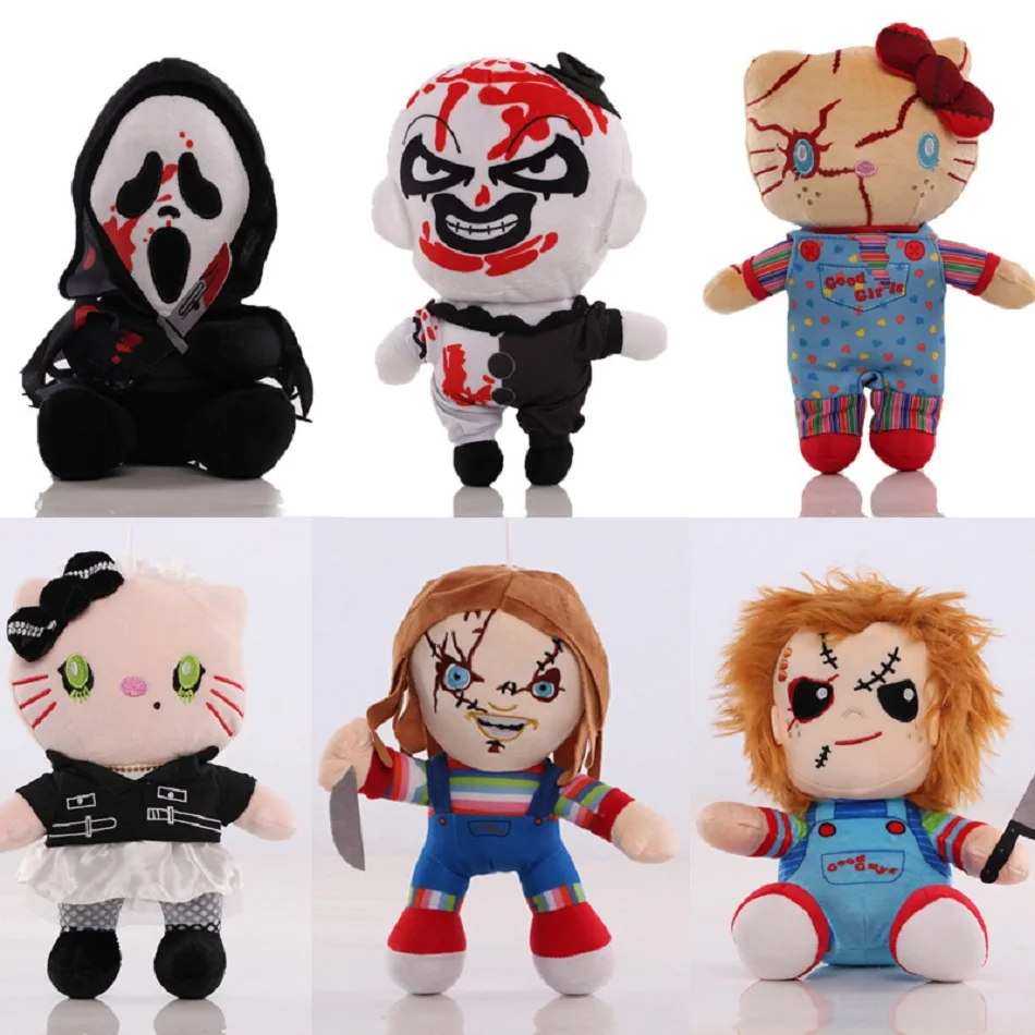جديد TERRIFIER 3 أفخم مهرج ألعاب من نسيج مخملي مخيف محشوة الحيوان KT أفخم الأطفال هالوين هدية المشجعين جمع أو تزيين الغرفة