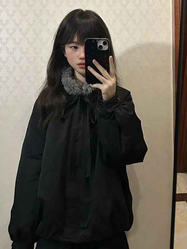 

Утепленное короткое пальто Hebe Sle с цветочным принтом, корейский свободный крой, на молнии, зимнее, модное, женская верхняя одежда премиум-класса