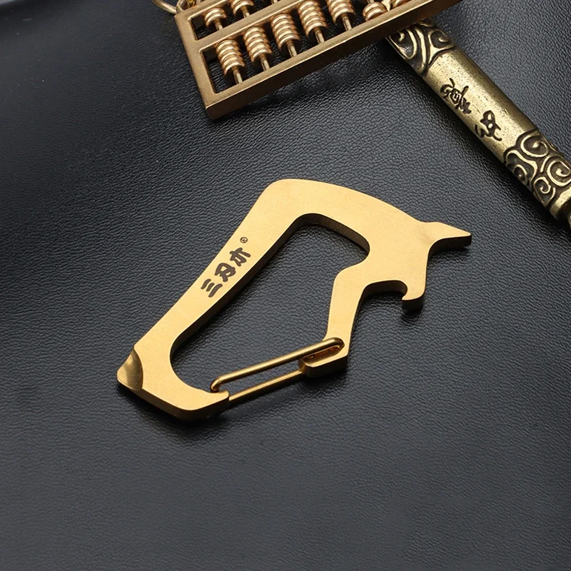 Outdoor EDC Stainless Steel Multifunctional Portable Keychain Pendant Pry Bar Screwdriver Tools