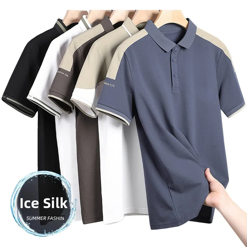 men's-golf-clothing-short-sleeve-summer-ice-silk-shirt-anti-wrinkle-easy-care-quick-dry-t-shirt-km21-brand-sportswear