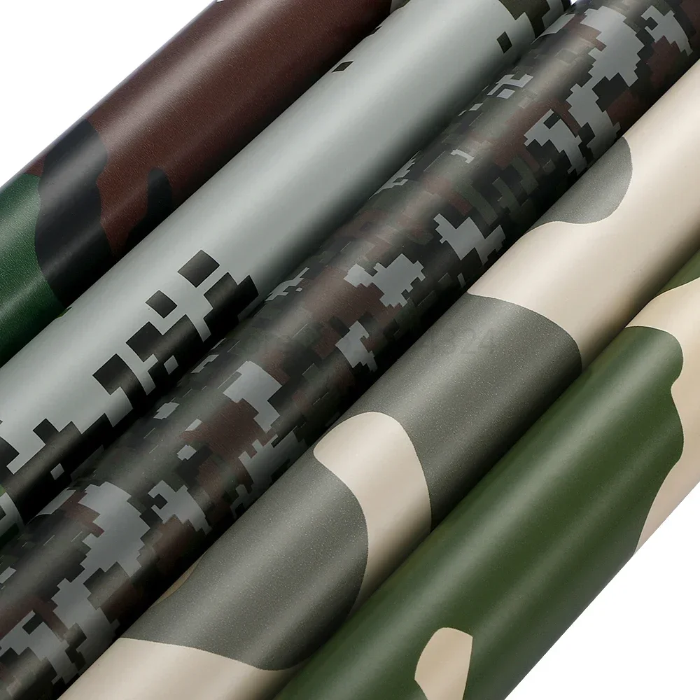 30cm*100cm Camouflage Vinyl PVC Car Sticker Wrap Film Digital Woodland Army Military Green Camo Desert Decal For Auto Motorcycle view 3