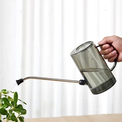 1L/1.5L Gardening Watering Can Large Capacity Detachable Watering Kettle Household Stainless Steel Long Mouth Garden Supplies