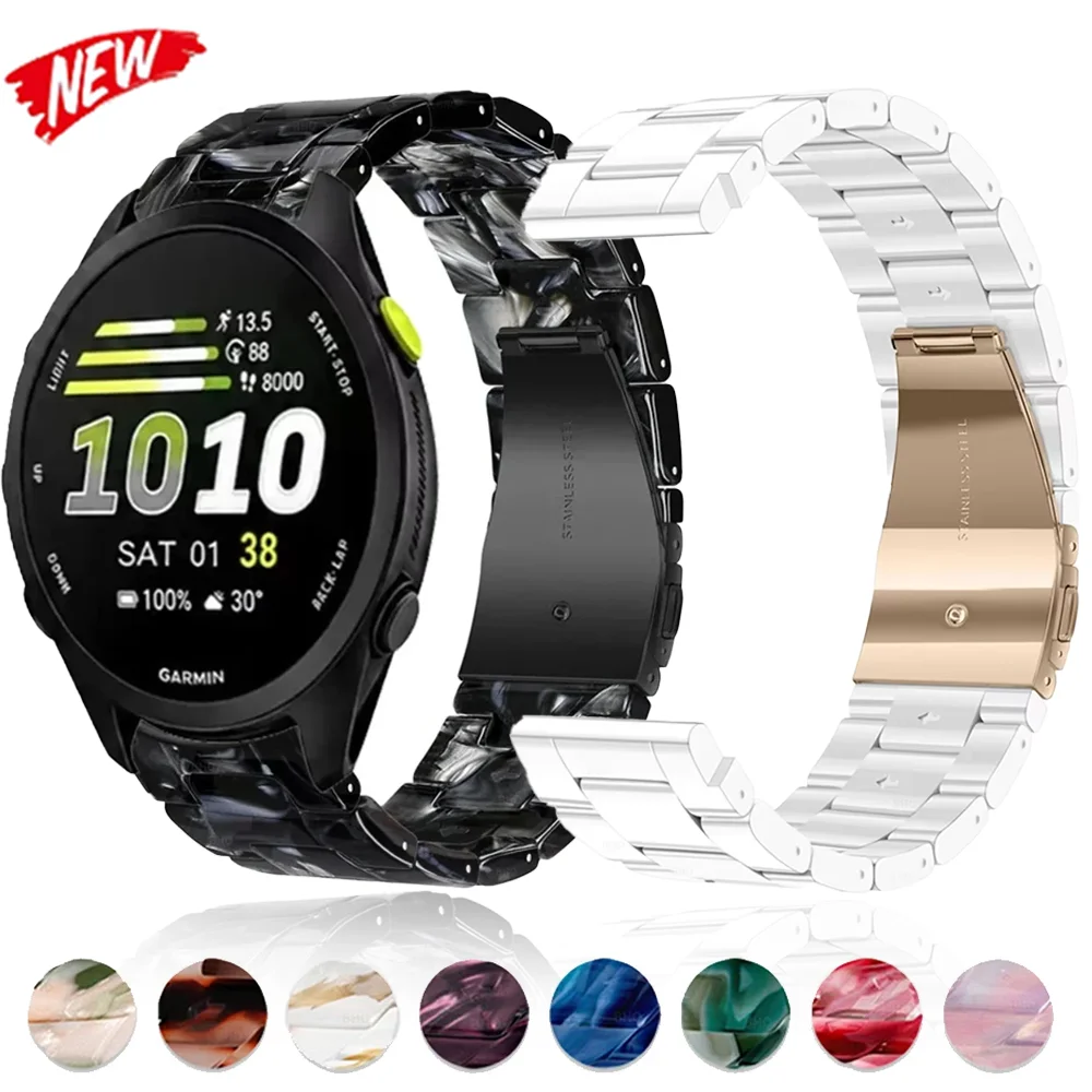 20mm 22mm Harz-Armband für Garmin Forerunner 170 70 570 970 965 265 165 55 Venu 4 45mm Armband Garmin Move Trend Active 6 5 Band