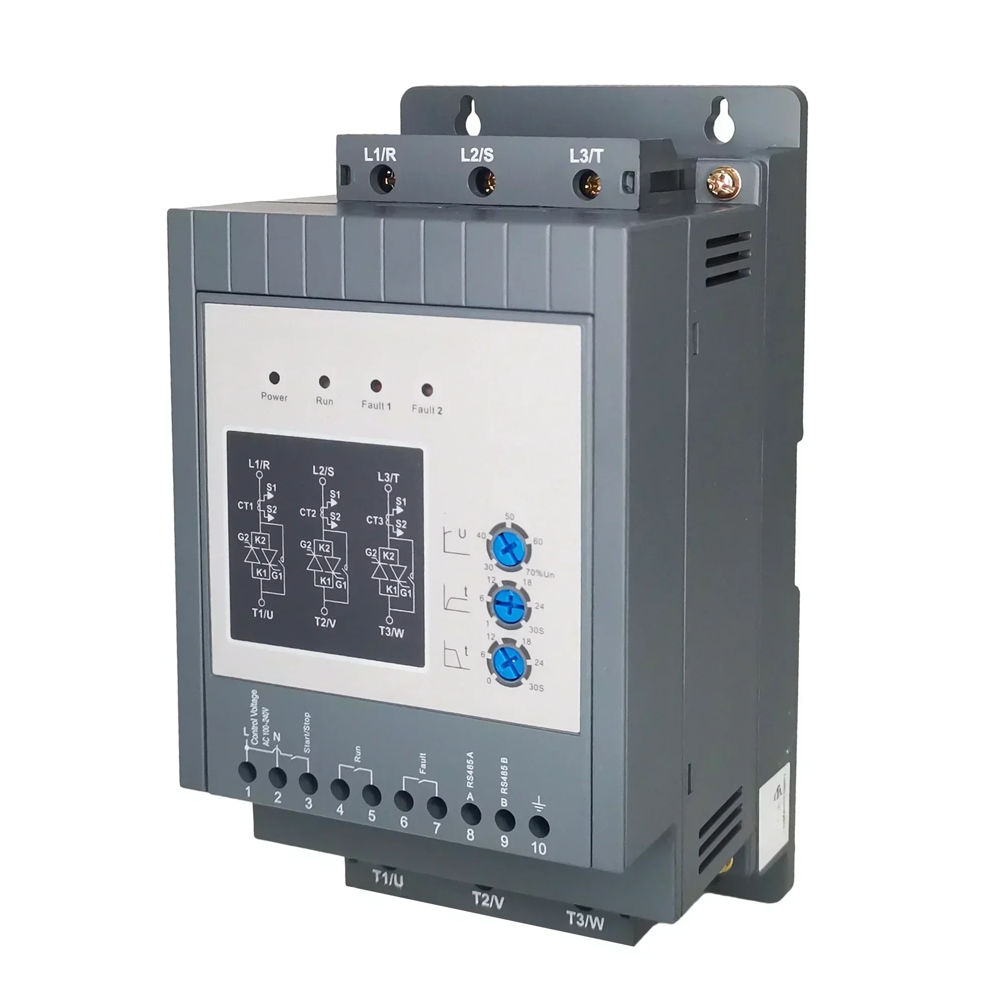 3 phase control 11KW 400V 22A SSR series 50/60 Hz built in bypass air conditioner starters Ac soft starter for motor