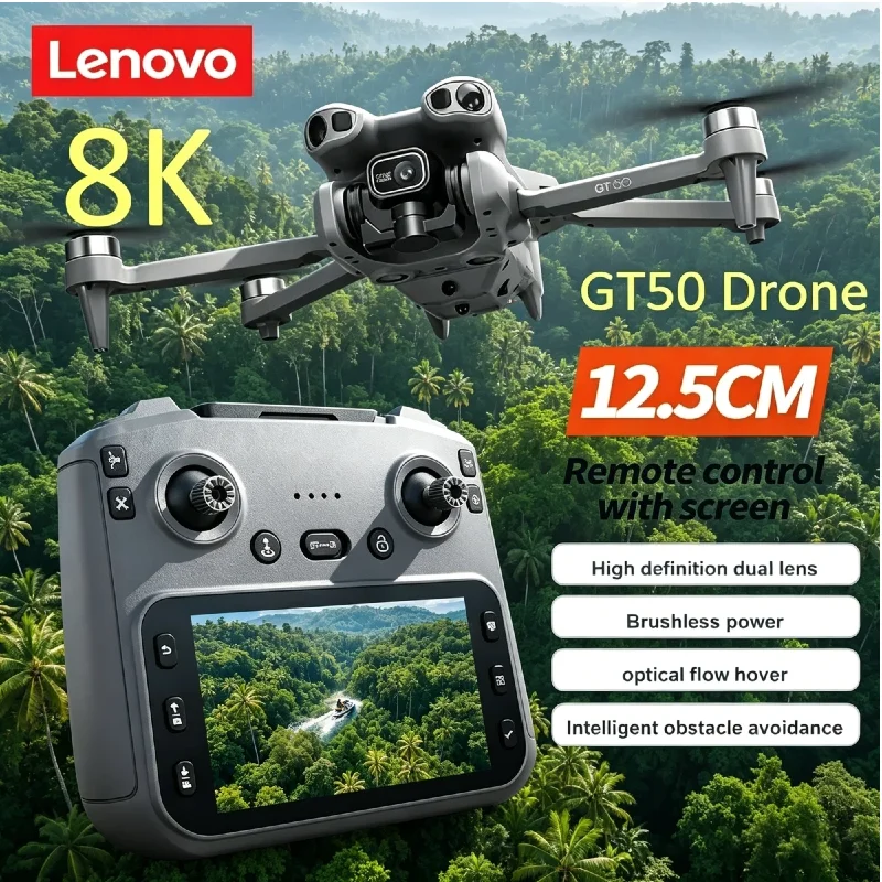 

Lenovo GT50 Drone 8K WIFI GPS Professional HD Aerial Photography Remote Control Aircraft HD Dual Camera Quadcopter Toy UAV