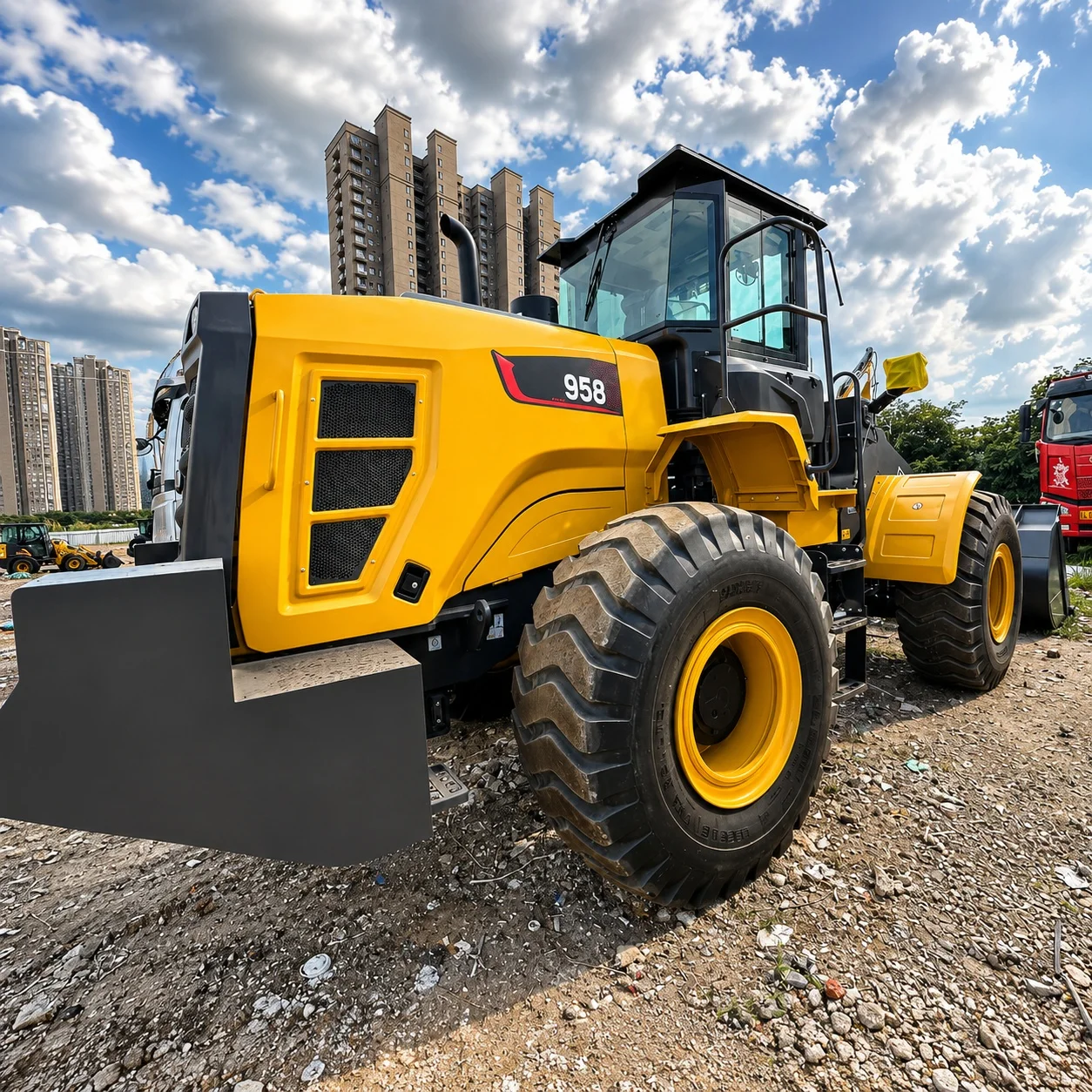New 5 Ton Wheel Loader Front Loader with 162 KW Engine for Construction Mining Quarry Road Building Africa