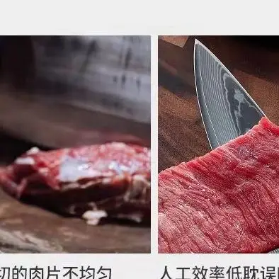 

500Kg/H Capacity Commercial Fresh Meat Cutter Food Vegetable Cutting Kitchen Appliance