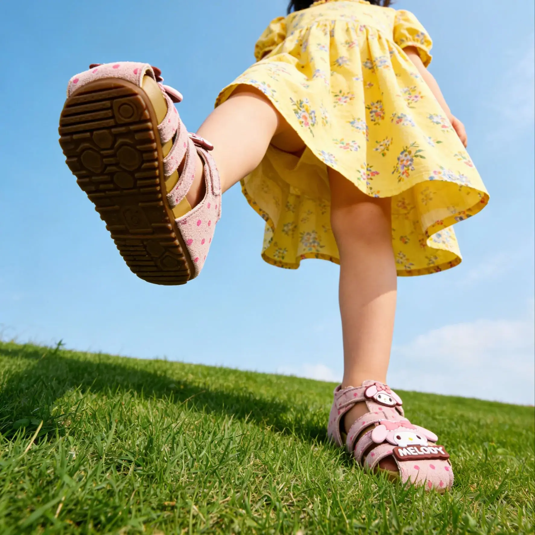 

Kids'Sandals My Melody PU Leather Printed Fashion Summer Beach Shoes For Girls Breathable Anti-slip Pink Shoes Size 23-33