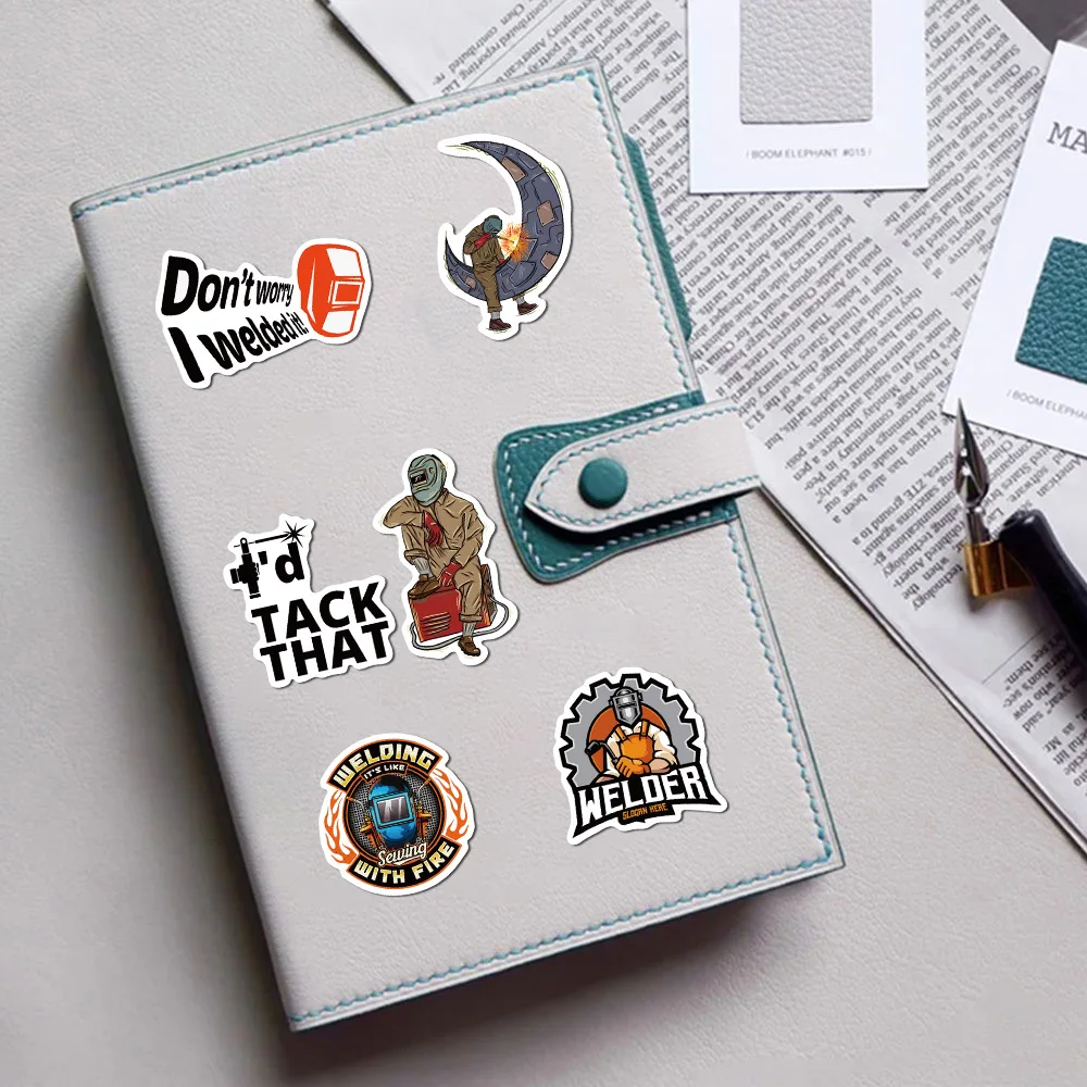 10/30/50PCS New Cartoon Welder Sticker Graffiti iPad Luggage Helmet Car Water Cup Guitar DIY Scrapbook Toy Decoration Wholesale