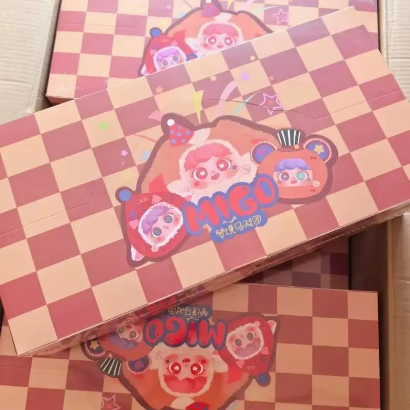 

В наличии Migo Dream Circus Series слепая коробка, загадочная коробка, виниловая кукла с лицом, упаковка, подвеска, украшения, модные игровые игрушки, подарок для девочки