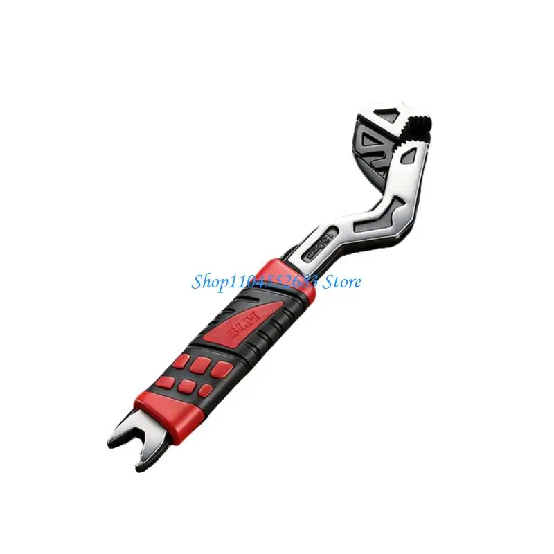 Y6GD Adjustable Wrench Wide Jaw Opening Wide Jaw Tool for Plumbing Auto Repair Home Maintenance Hand Tool
