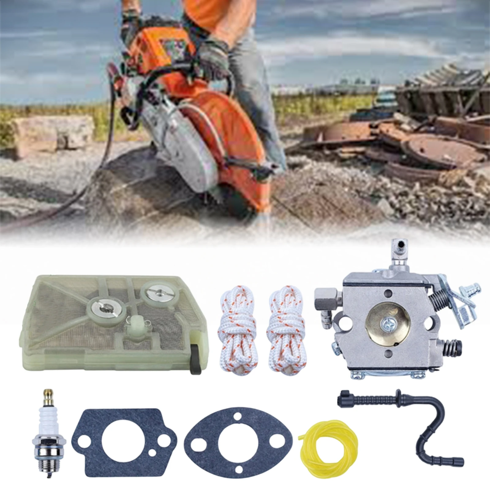 

Карбюратор для бензопил 028 028AV 028WB, совместимый с косилкой Tillotson HU40D WT16B включает прокладку фильтра