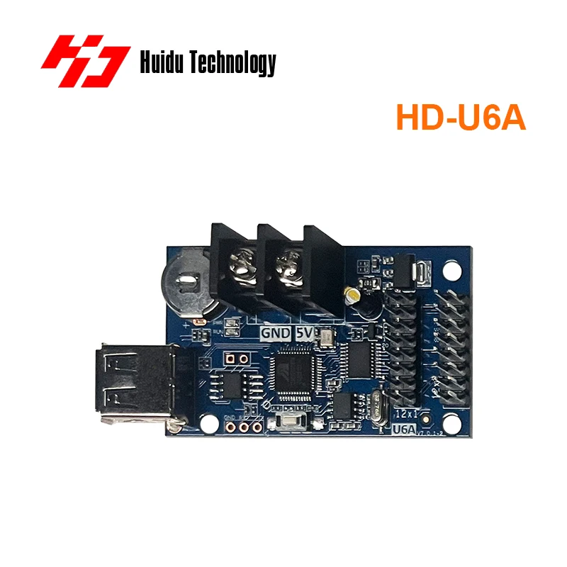 Huidu HD U6A Single Color LED Control Card Support USB Flash Drive Control for Small LED Screen