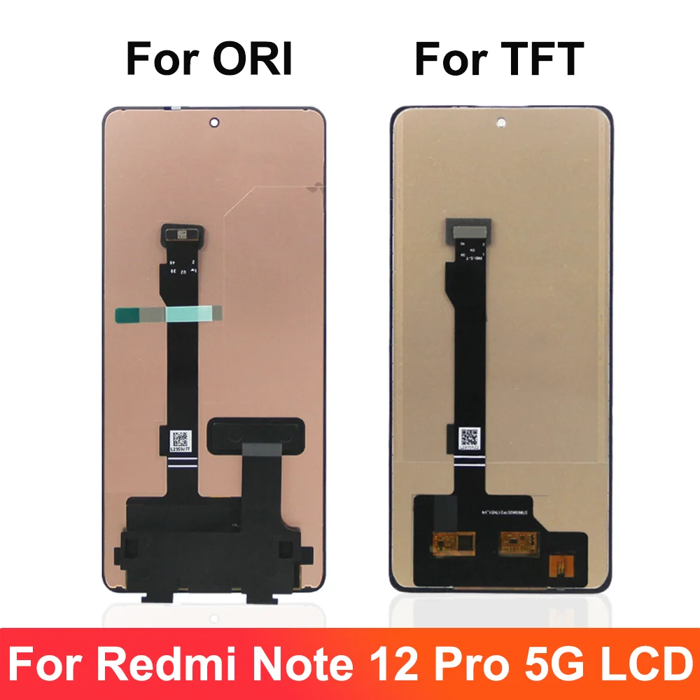 AMOLED For Xiaomi Redmi Note 12 Pro 5G 22101316C LCD Display Touch Screen Digitizer Assembly For Redmi Note 12 Pro Plus