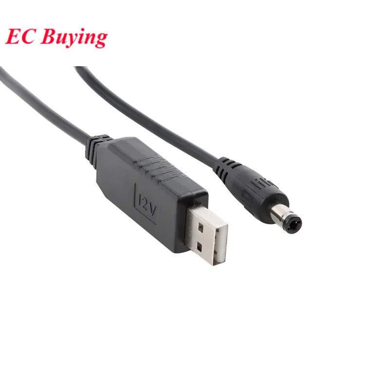 DC 5V To 9V/12V USB Power Boost Line Step UP Module USB Converter Adapter Router Cable 2.1x5.5mm 5.5x2.1 5.5x2.5 Male Connector