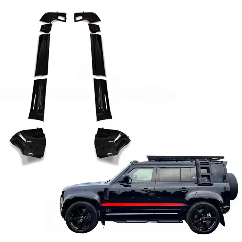 

Auto Parts Gloss Black Side Skirts Body Kit Wholesale Price Door Panel Corner for 2020 Land Rover Exterior Accessories