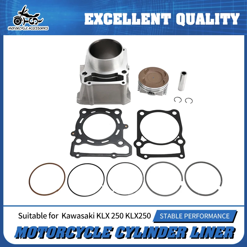 SJ Motorcycle Dirt Bike KLX300 Cylinder Kit 78mm Cylinder Block Piston Ring Gasket For Kawasaki KLX 250 KLX250 R/S/SF KLX300R