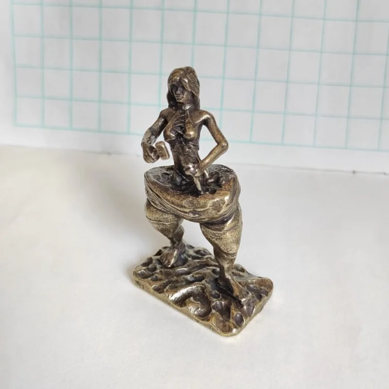 Fitness Women's Body Sculpture Competition Trophy Gym Home Decoration Copper-plated Self-disciplined Slim Women's Small Ornament