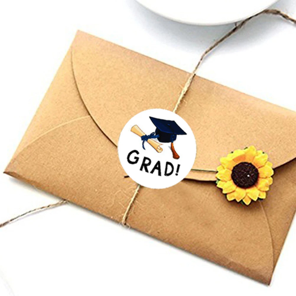 Graduation Sticker Gift Bag Party Favor Stickers Decorations Season Notebook Graduation Decor Cards