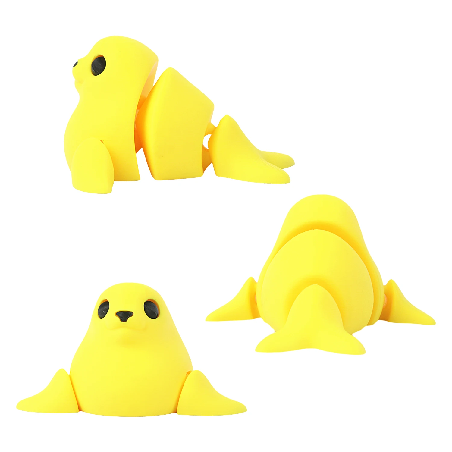 3D printed sea lion ornament, new and unique home decoration, joint movable decompression children's toy