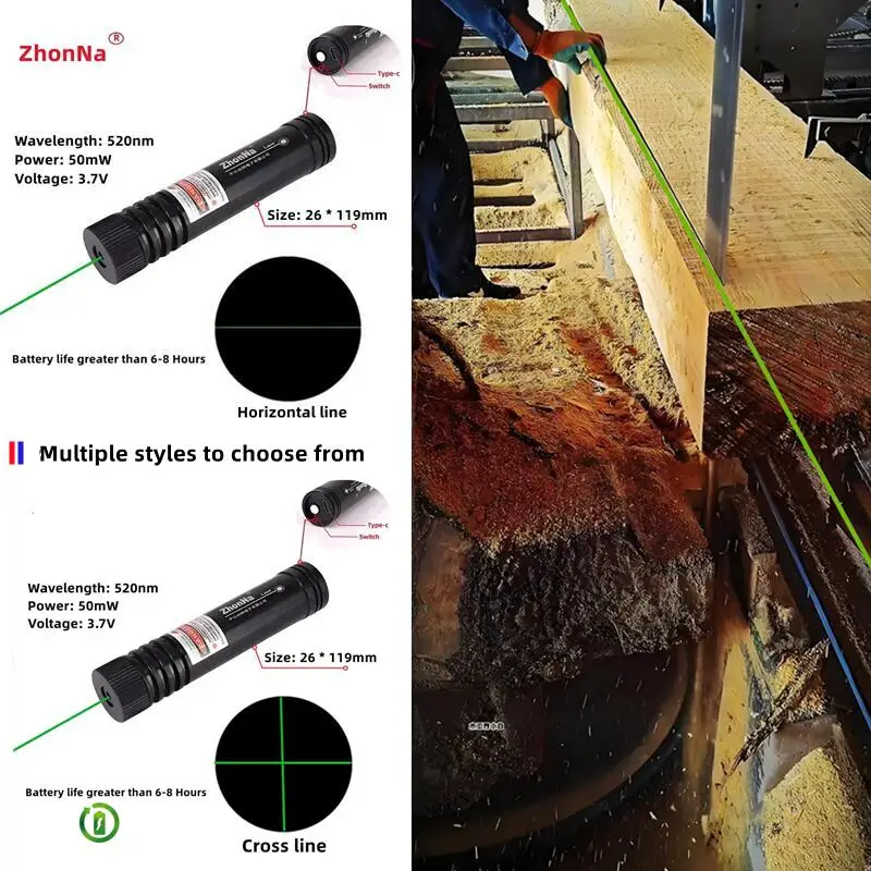 Laser-Werkzeug zur Linienmarkierung und Schneiden von Marmor und Holz mit Lithium-Akku, Typ-C-Ladung und 10 Stunden Ausdauer