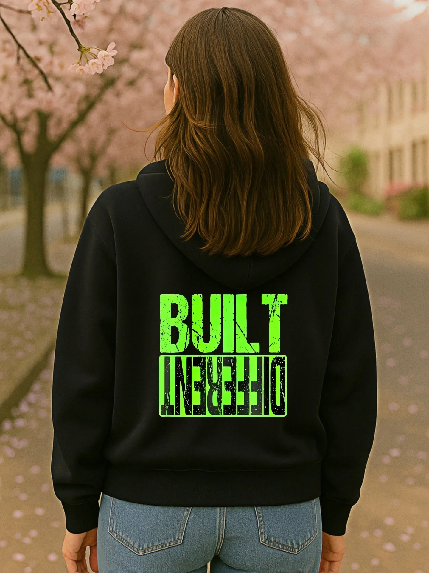 Sudadera con capucha esencial, estampado de letras, estilo streetwear, tela suave, uso diario informal, para hombres